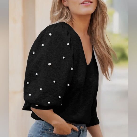 Pearl Puff Sleeve - Picture 2 of 3